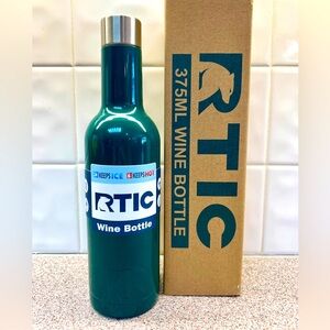 RTIC Insulated Wine Bottle in green  - 375 ml - NIB